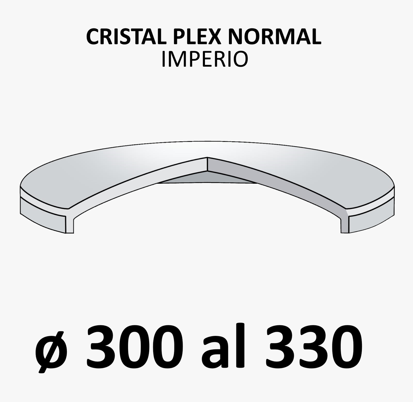 Cristal plex normal (De 300 a 330)