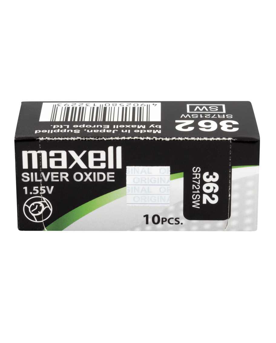 Maxell SR721SW (362) 10 pilas
