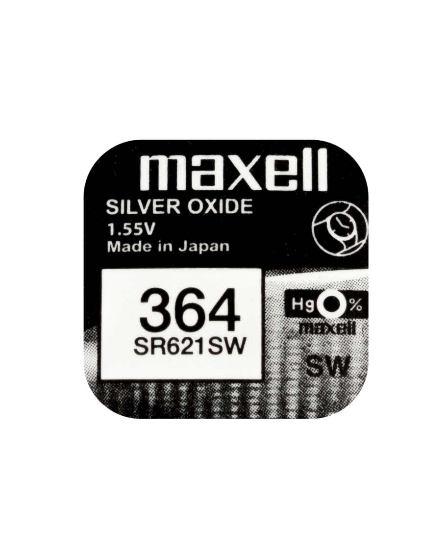 Maxell SR621SW (364) 10 pilas