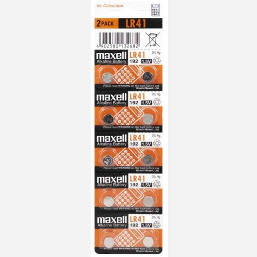 Maxell LR41 (10 Pilas)