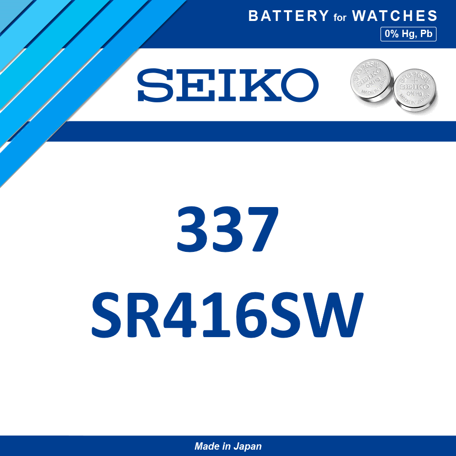 Seiko (337) SR416SW - 10 Pilas