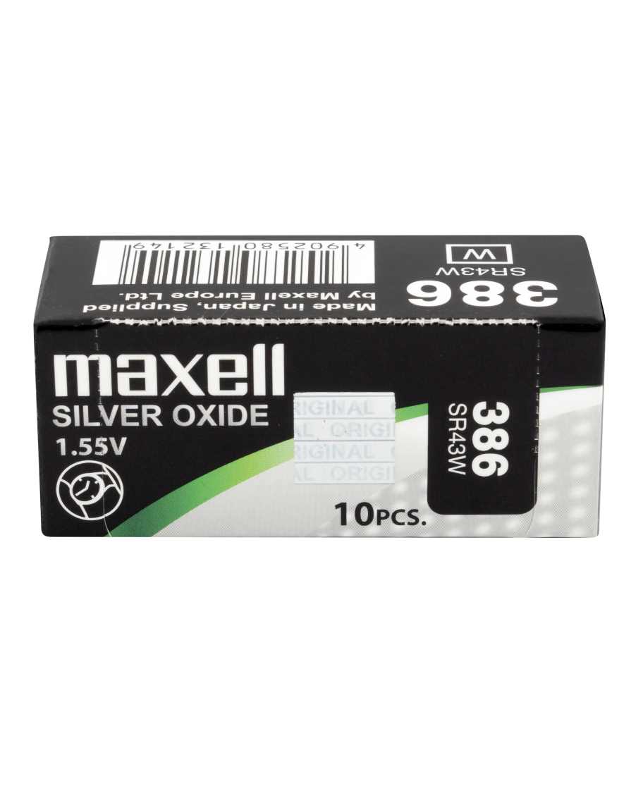 Maxell SR43W (386) 10 pilas