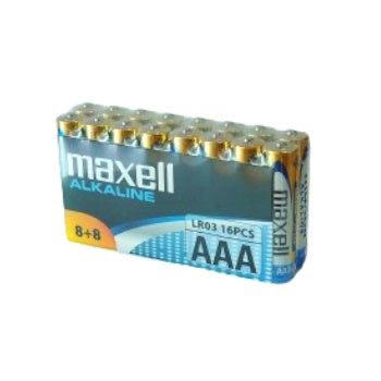 Maxell LR3 AAA (16 Pilas)