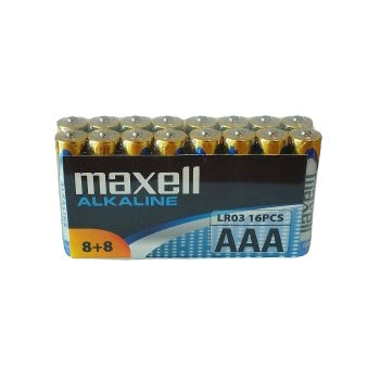 Maxell LR3 AAA (16 Pilas)