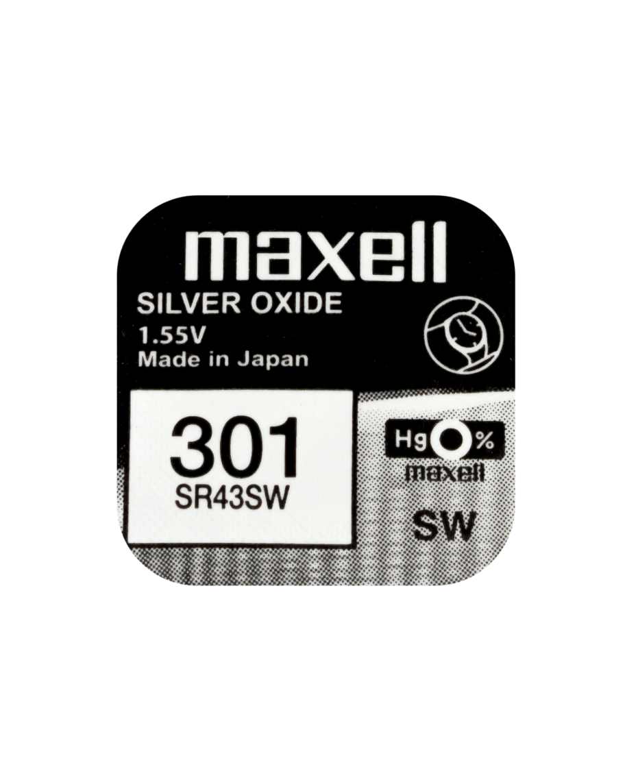 Maxell SR43SW (301) 10 pilas